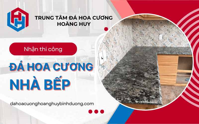 thi công đá hoa cương nhà bếp