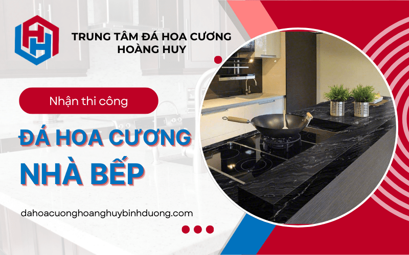 thi công đá hoa cương nhà bếp