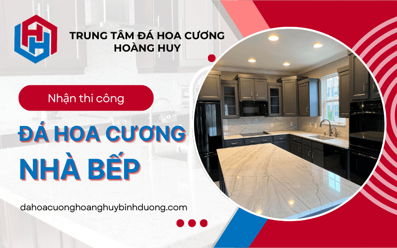 thi công đá hoa cương nhà bếp