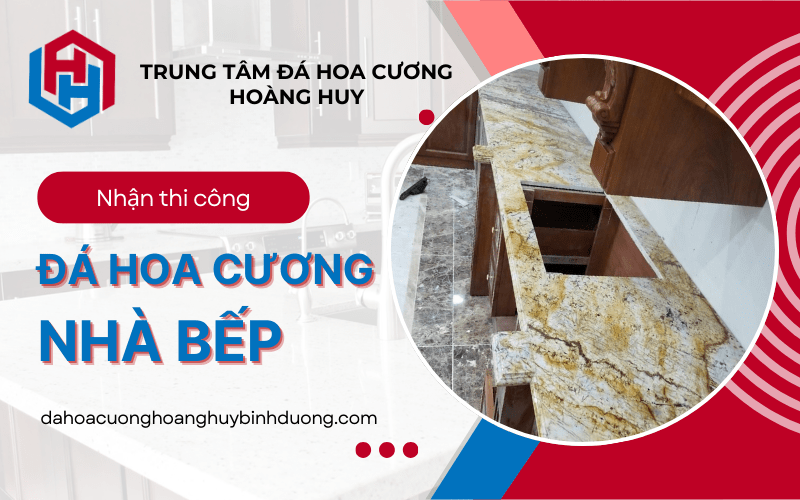 thi công đá hoa cương nhà bếp