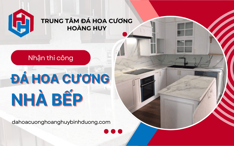 thi công đá hoa cương nhà bếp